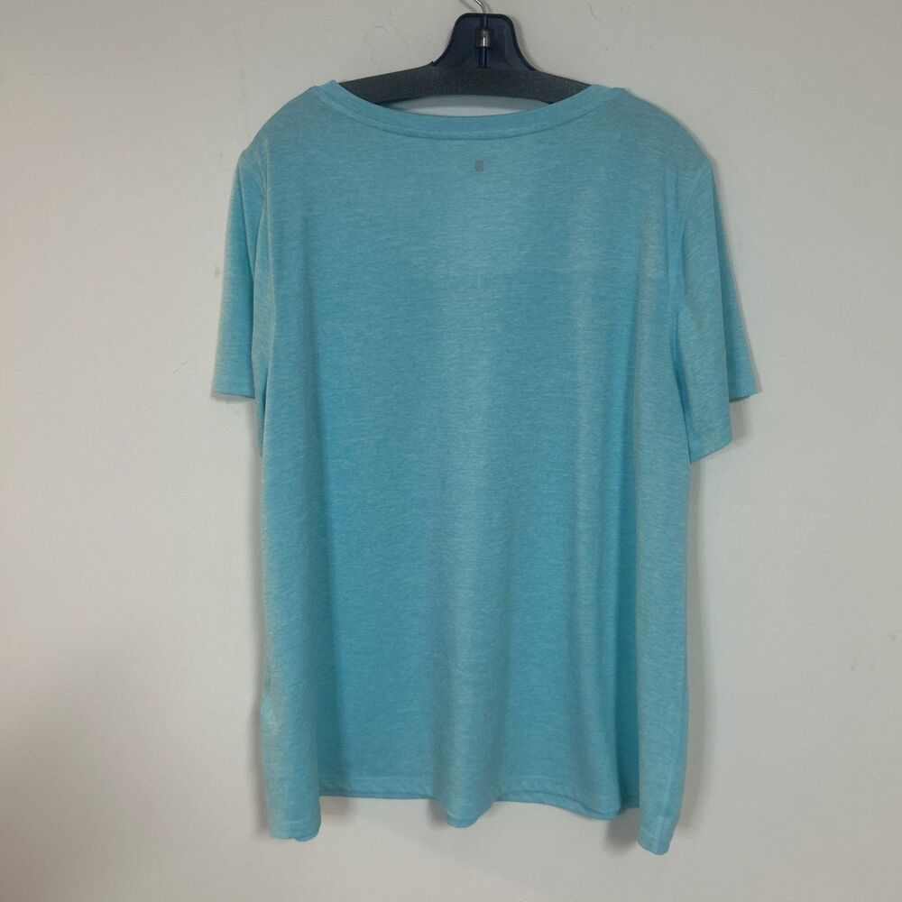 ID Ideology Womens 3X Blue V-Neck Short Sleeve High Low Hem T-Shirt Casual Top - Picture 6 of 6